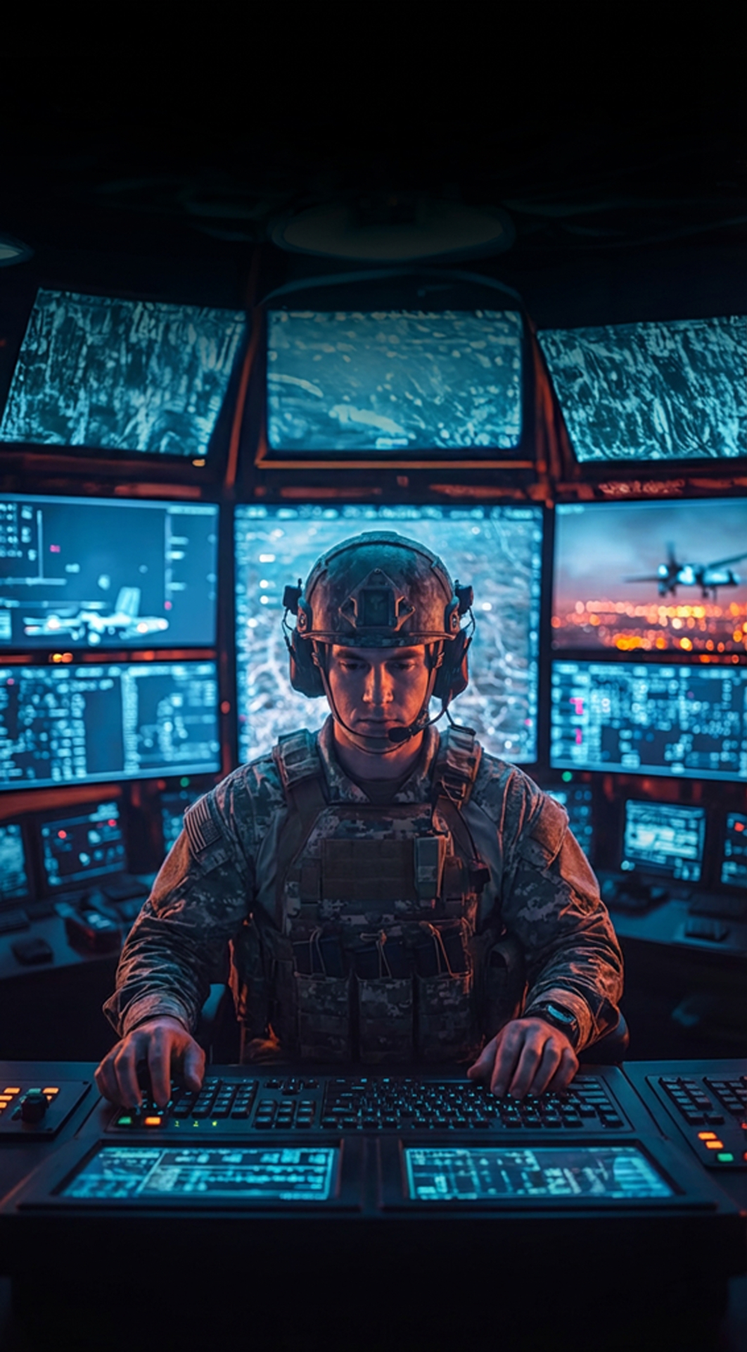 Operator at command center